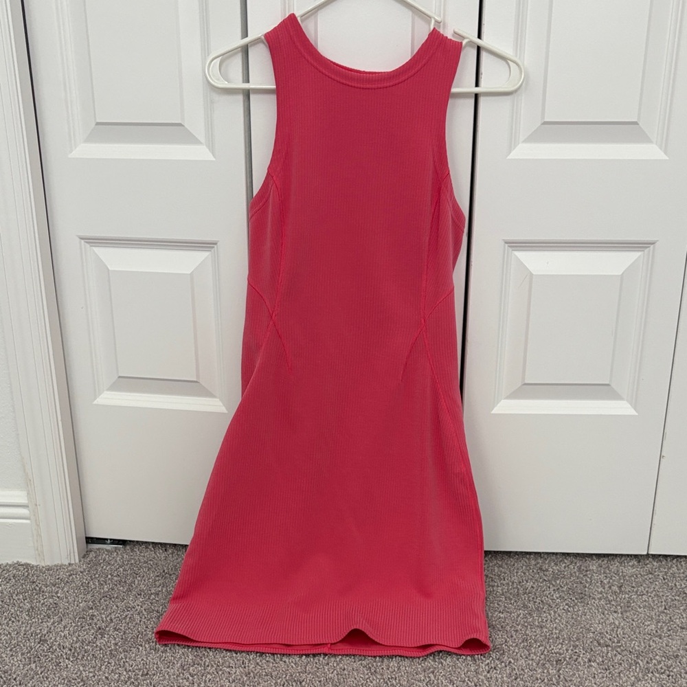 Pink Lululemon Activewear Midi Dress